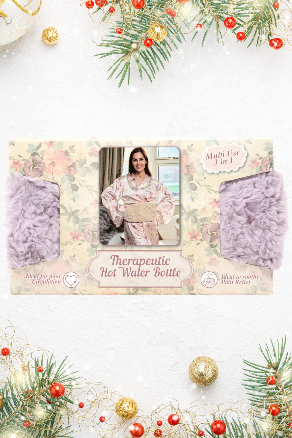 SOMETHING SPECIAL Therapeutic Hot Water Bottle Gift Box - Purple