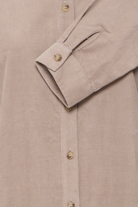 FRANSA Cory Shirt Dress - Taupe