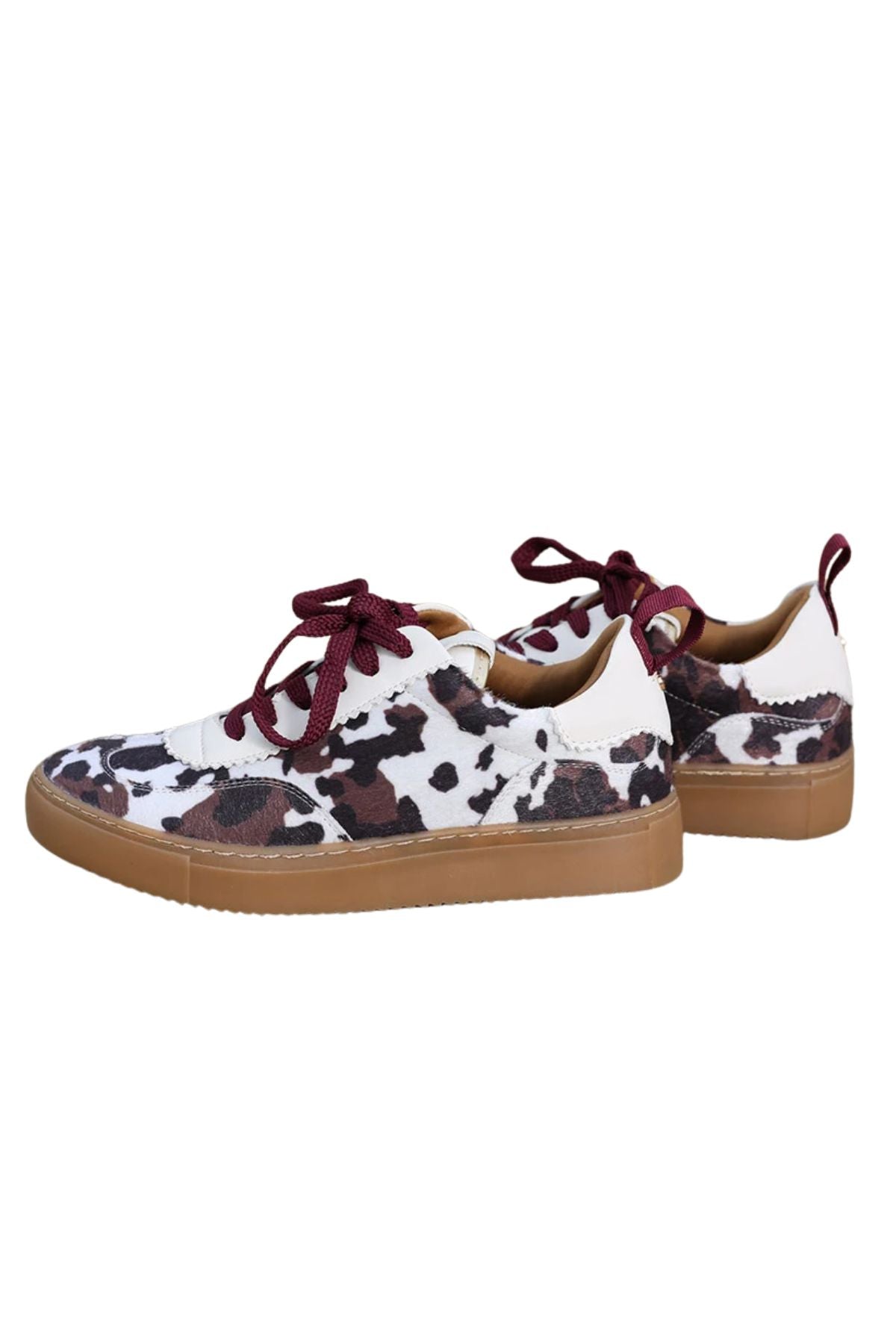 RANT & RAVE Ciara Cow Print Trainer