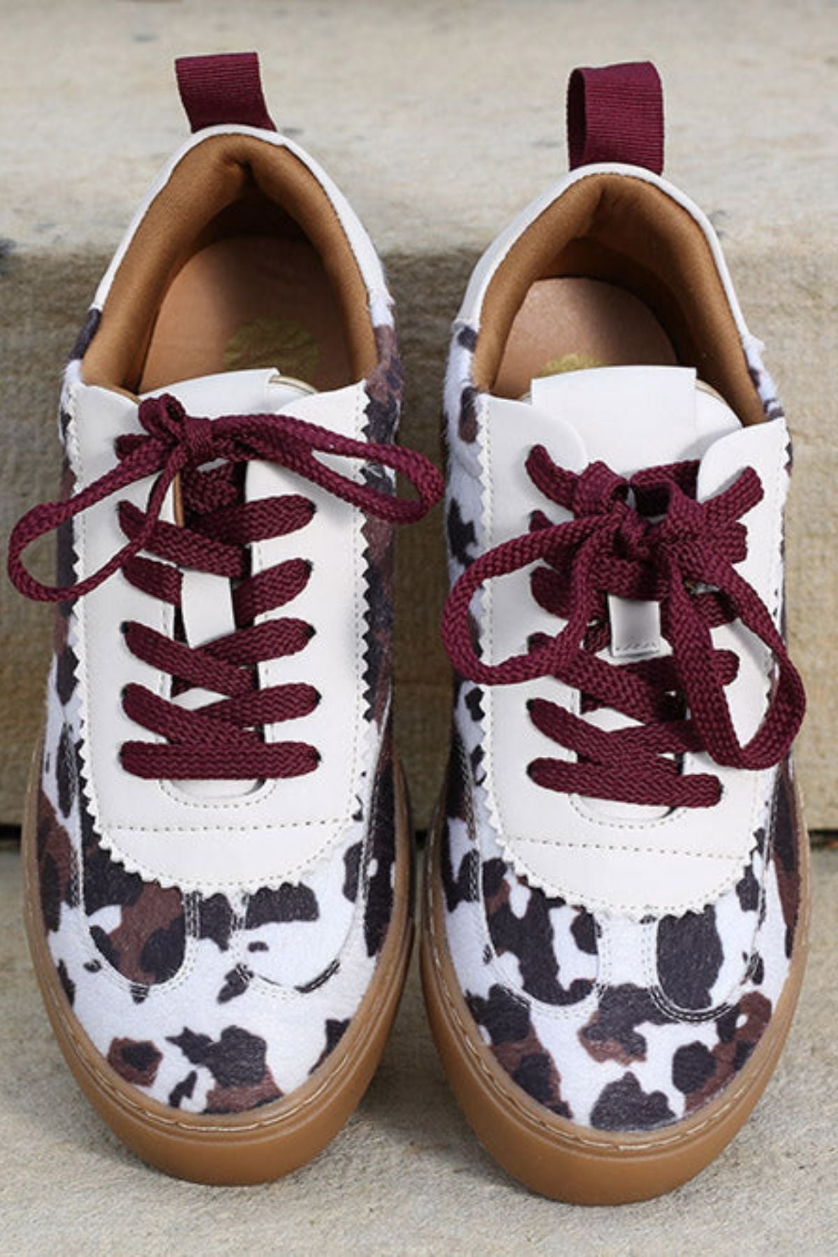 RANT & RAVE Ciara Cow Print Trainer