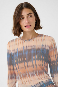 CULTURE Melida Print Transparent Top