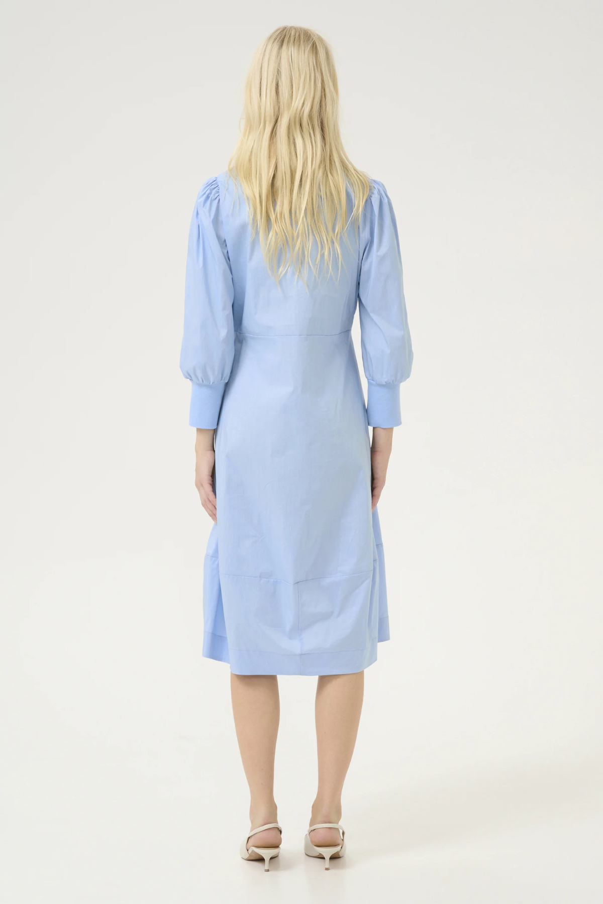 CULTURE Antoinett 3/4 Sleeve Dress - Blue