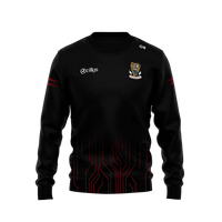 CLG An Clochan Liath - Dungloe GAA Kids Sublimated Crew Neck Top - Black
