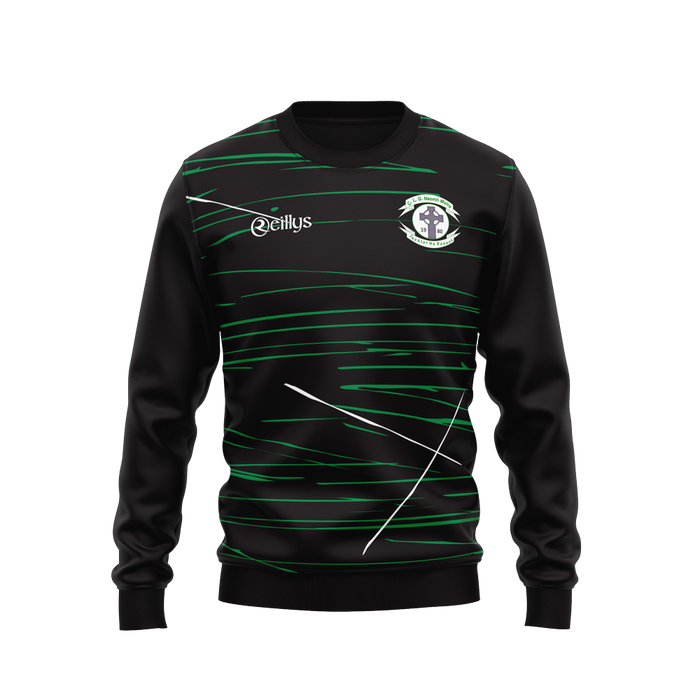 NAOMH MUIRE : Adult's GAA Crewneck Jumper - Black