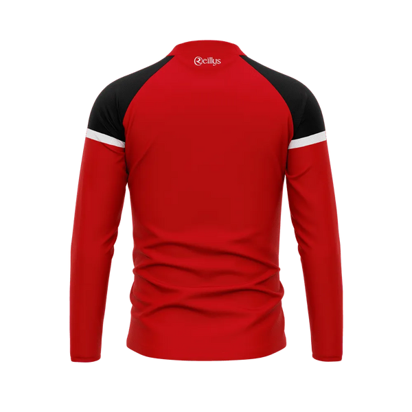 CLG An Clochan Liath - Dungloe GAA Adult Half Zip Top - Red
