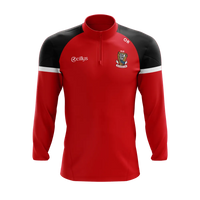 CLG An Clochan Liath - Dungloe GAA Kids Half Zip Top - Red