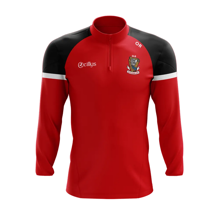 CLG An Clochan Liath - Dungloe GAA Adult Half Zip Top - Red