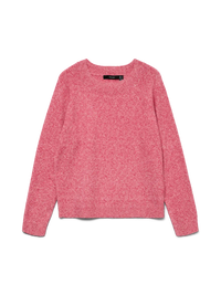 VERO MODA Doffy Round Neck Knitted Pullover - Pink