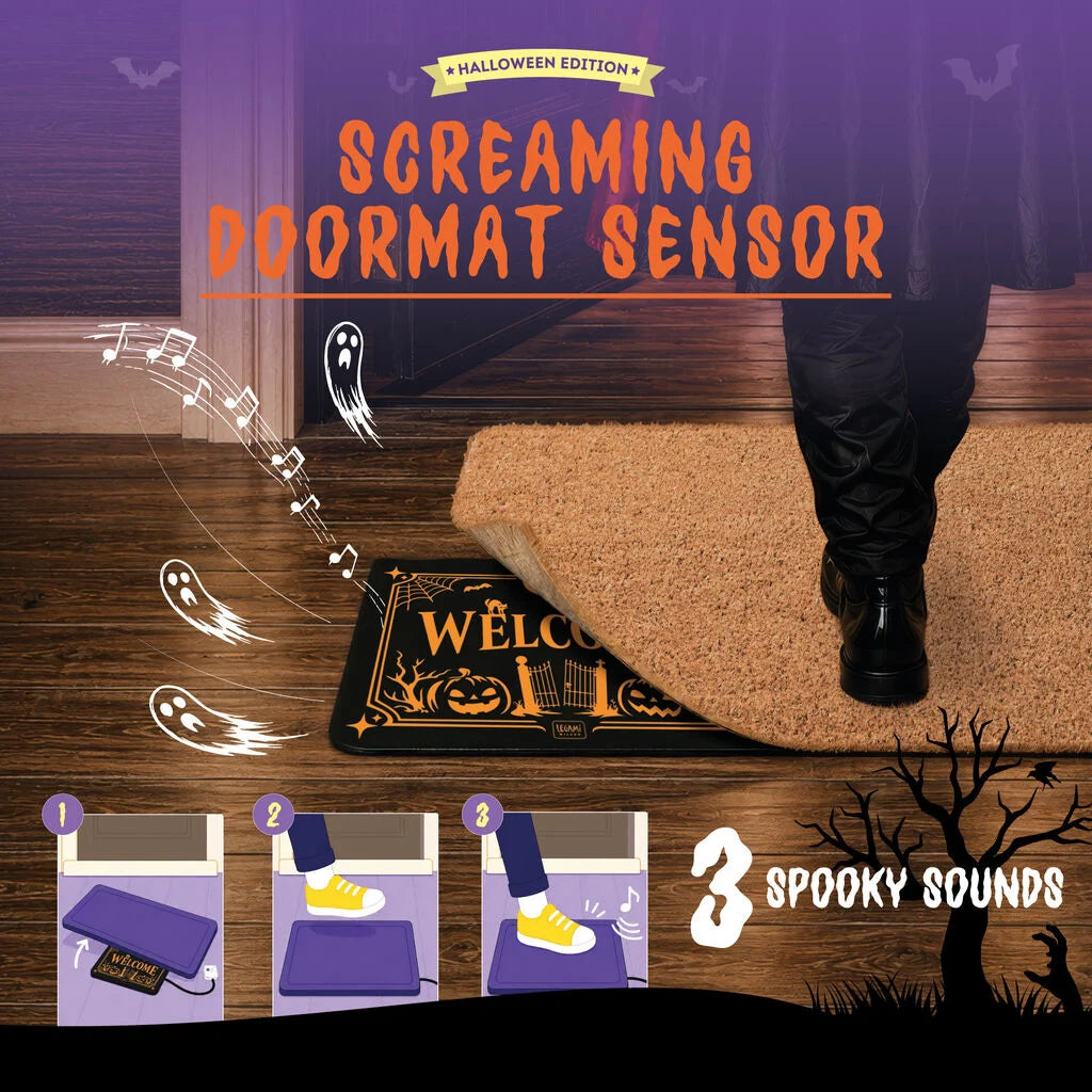 LEGAMI Undermat with Sound Effects - Halloween Screaming Doormat