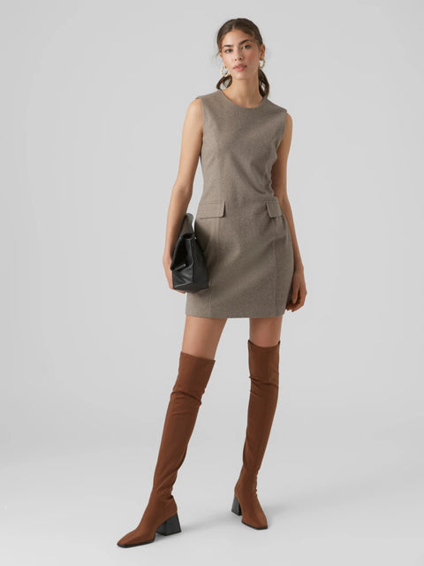 VERO MODA : Sleeveless Dress - Grey