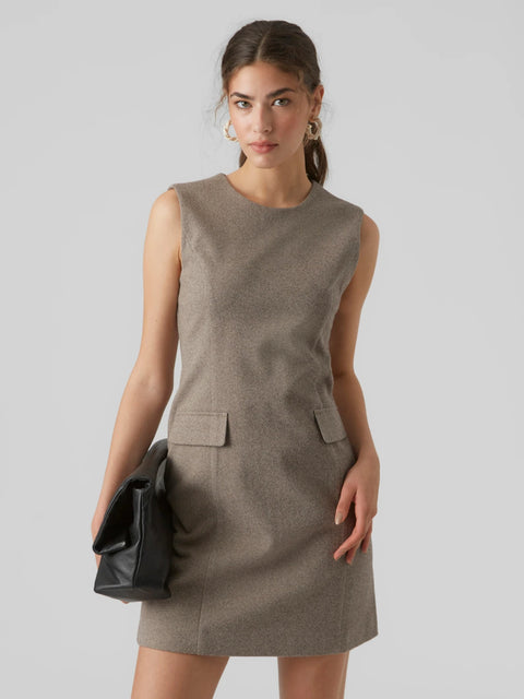 VERO MODA : Sleeveless Dress - Grey