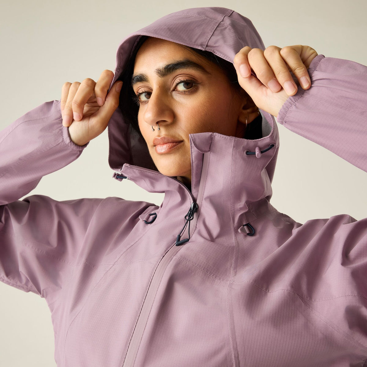 DARE 2B Women's Breathe Easy 2.5 Layer Waterproof Jacket - Mauve