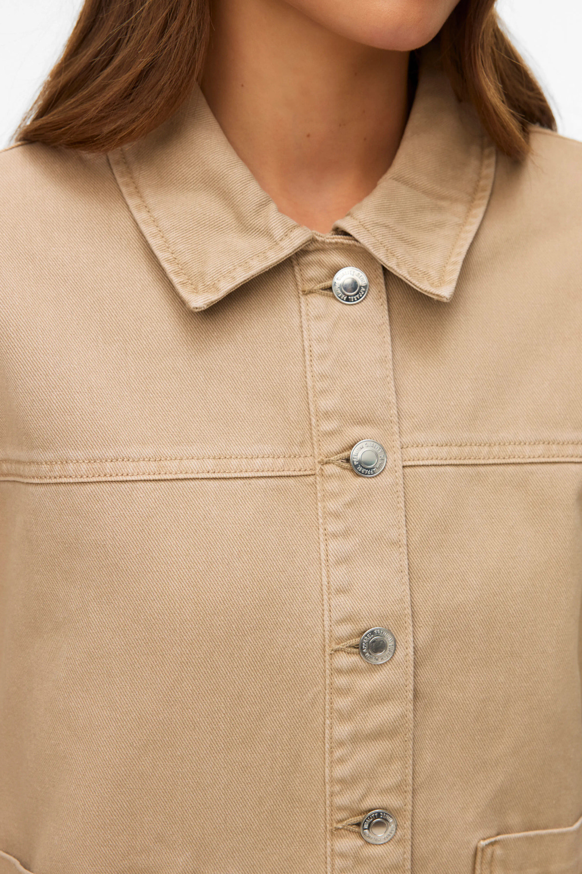 VERO MODA Jamie Denim Shacket - Mink