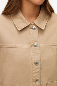 VERO MODA Jamie Denim Shacket - Mink