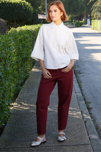 RANT & RAVE Diane Coloured Jeans - Rosewood
