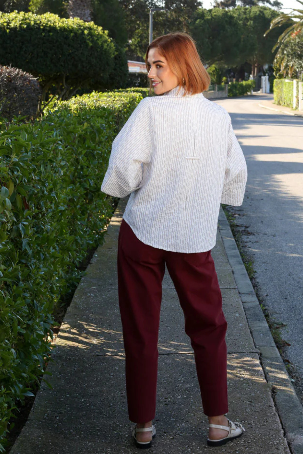RANT & RAVE Diane Coloured Jeans - Rosewood