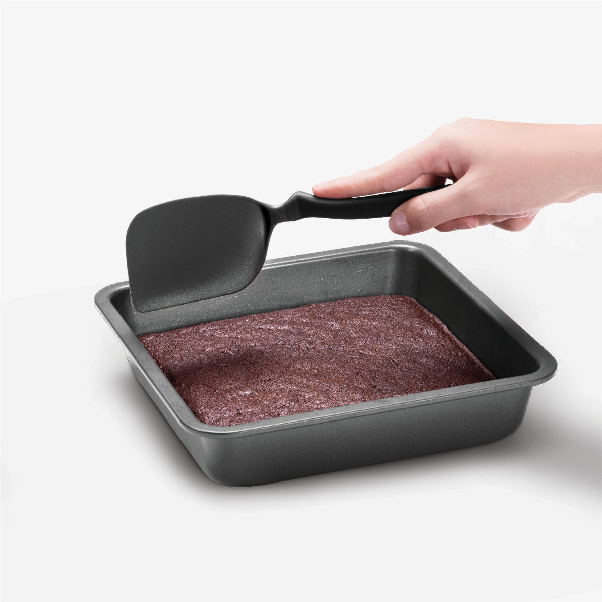 DREAMFARM Mini Chopula - Chopping Sit Up Spatula - Black