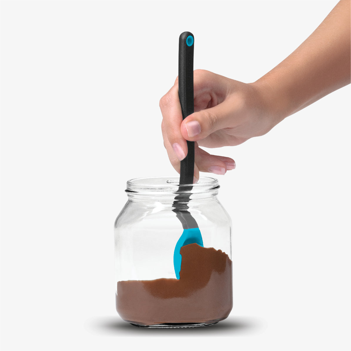DREAMFARM Mini Supoon - Sit Up Scraping Spoon - Blue