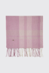 DUBARRY Kinvara Wool Check Scarf - Rose