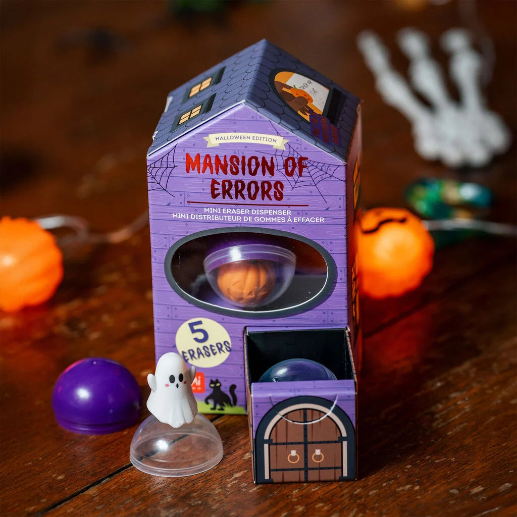 LEGAMI Halloween Mini Eraser Dispenser - Mansion of Errors