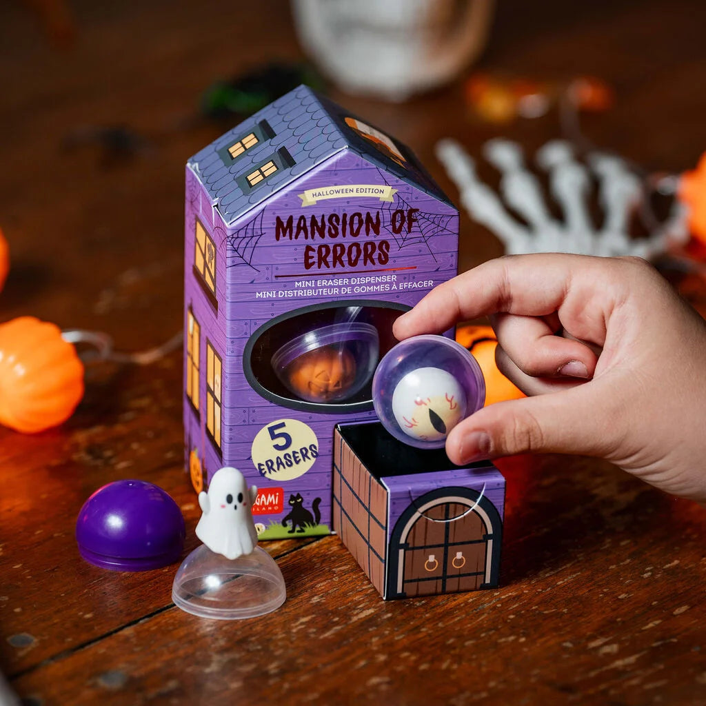 LEGAMI Halloween Mini Eraser Dispenser - Mansion of Errors