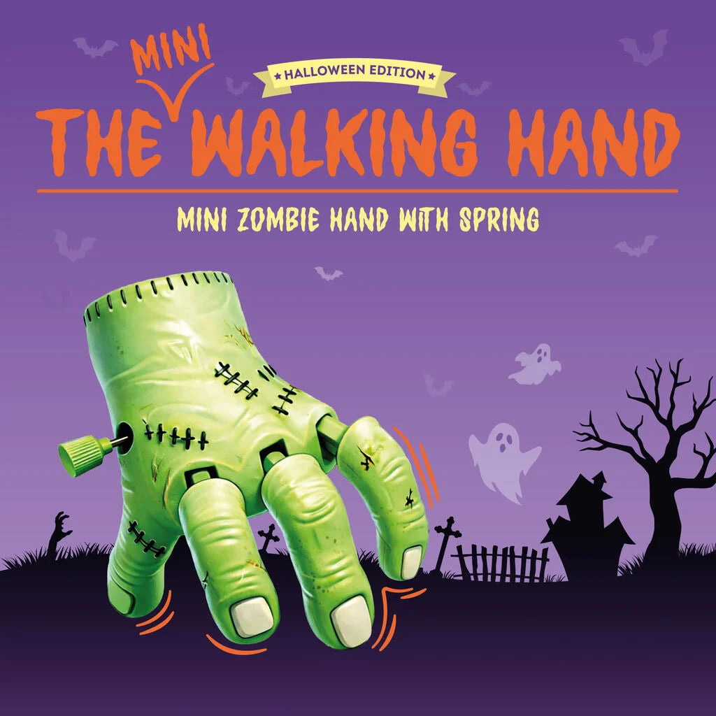 LEGAMI Halloween Mini Wind-Up Zombie Hand - The Mini Walking Hand - Green