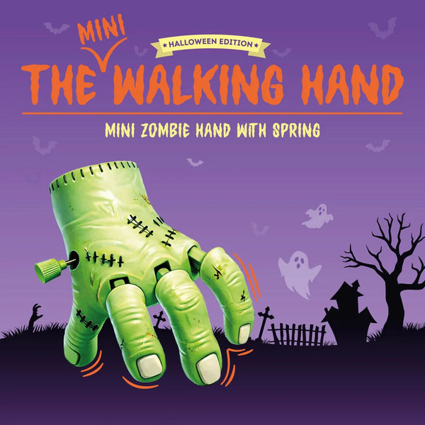 LEGAMI Halloween Mini Wind-Up Zombie Hand - The Mini Walking Hand - Green