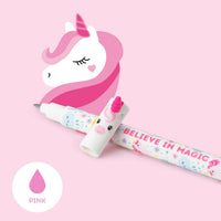 LEGAMI "Believe In Magic" Unicorn Erasable Pen - Pink