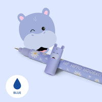 LEGAMI Hip Hippo Hooray! Hippo Erasable Pen - Blue
