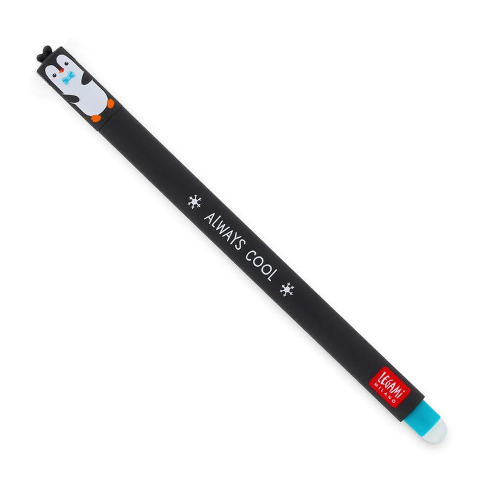 LEGAMI Always Cool Penguin Erasable Pen - Turquoise
