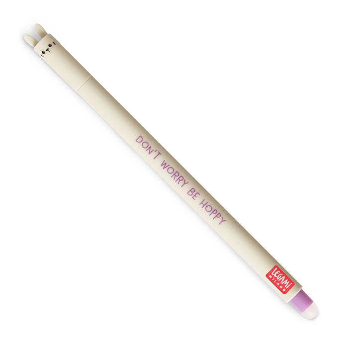 LEGAMI Don't Worry Be Hoppy Bunny Erasable Pen - Purple