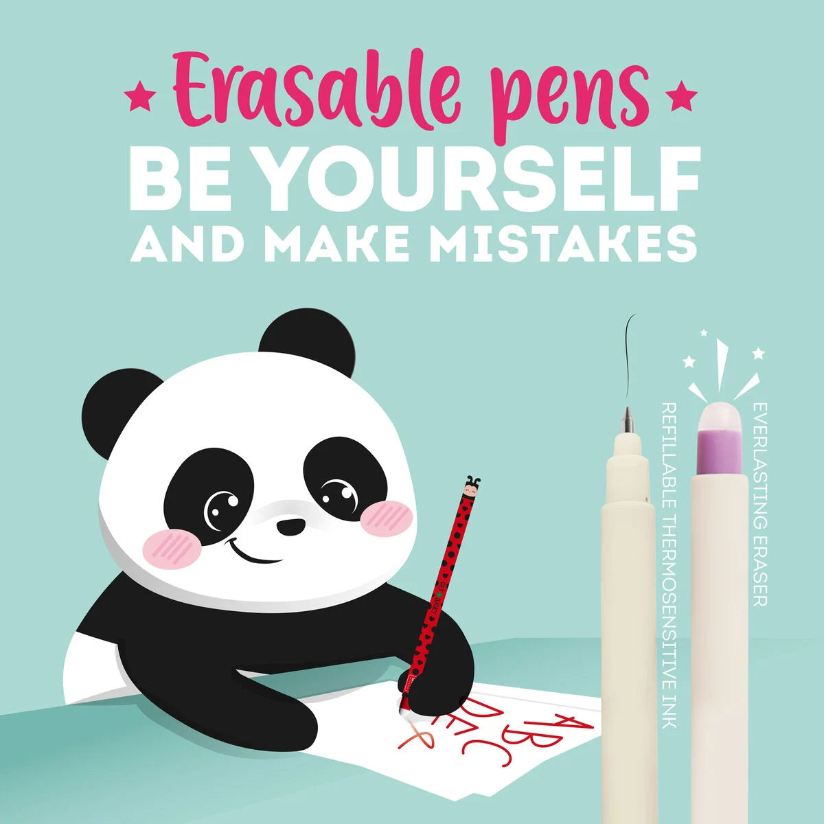 LEGAMI "Get Lucky" Ladybug Erasable Gel Pen - Erasable Pen