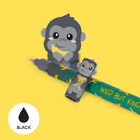 LEGAMI Wild but Kind Gorilla Erasable Pen - Black