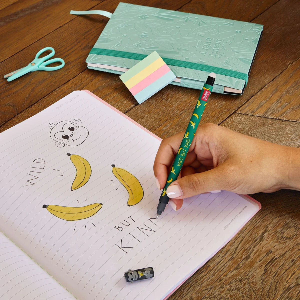 LEGAMI Wild but Kind Gorilla Erasable Pen - Black
