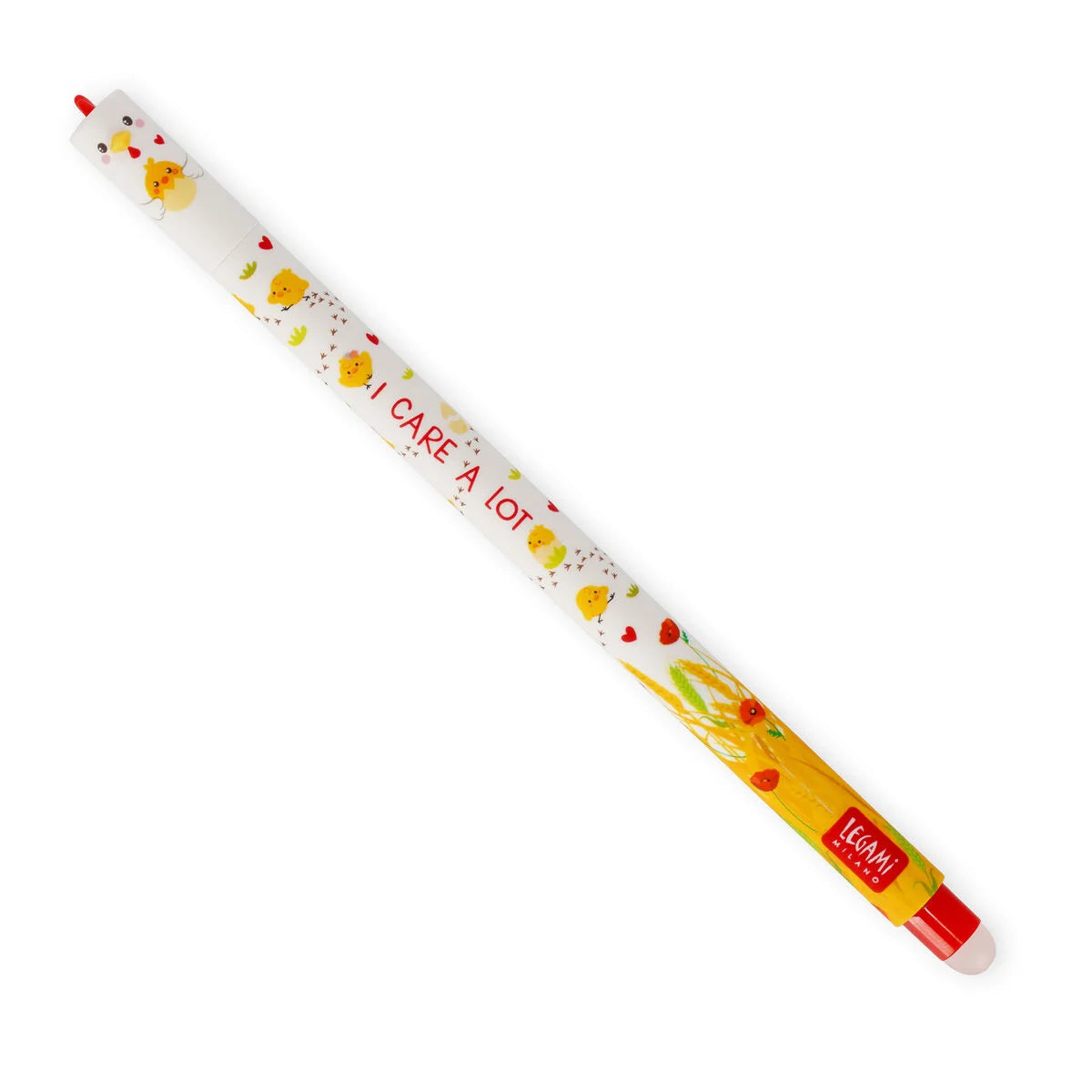 LEGAMI "I Care a Lot" Hen Erasable Pen - Red