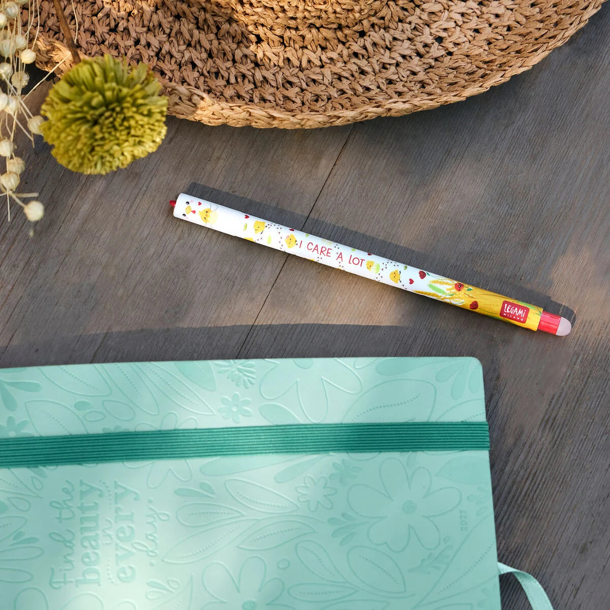 LEGAMI "I Care a Lot" Hen Erasable Pen - Red