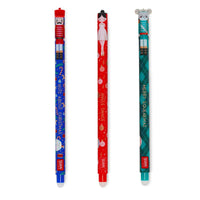 LEGAMI Set of 3 Erasable Christmas Gel Pens - The Nutcracker