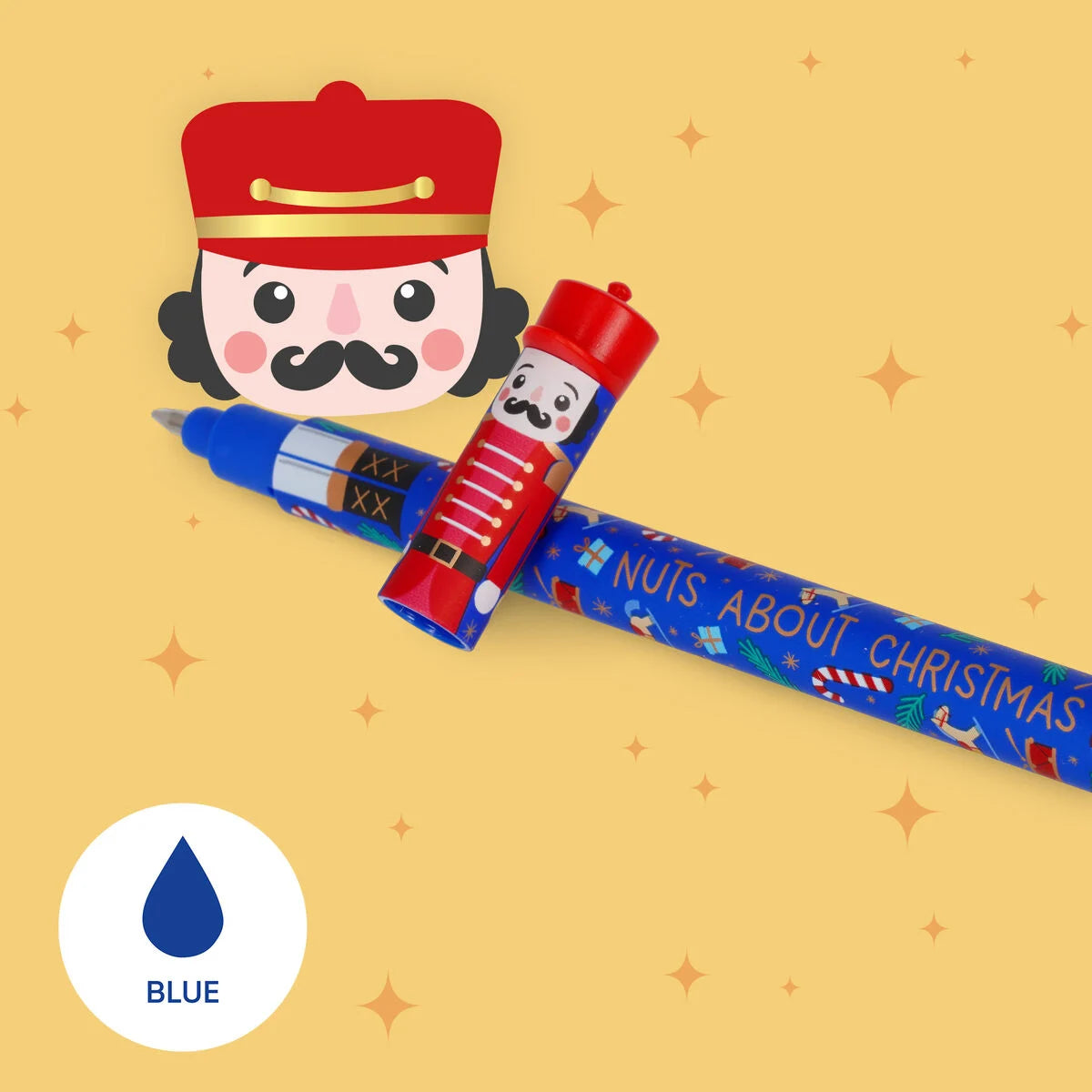 LEGAMI Set of 3 Erasable Christmas Gel Pens - The Nutcracker