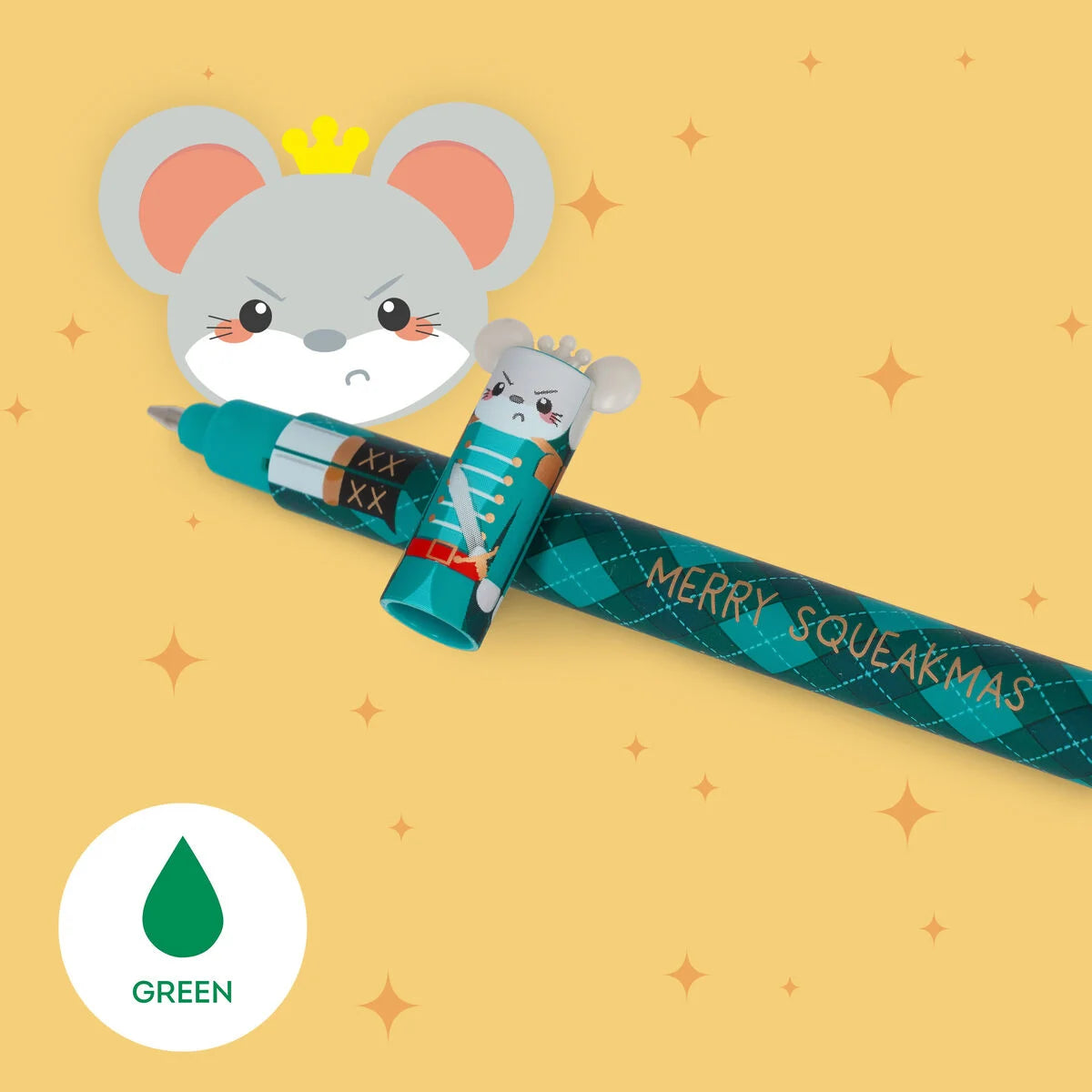 LEGAMI Set of 3 Erasable Christmas Gel Pens - The Nutcracker