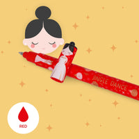 LEGAMI Set of 3 Erasable Christmas Gel Pens - The Nutcracker