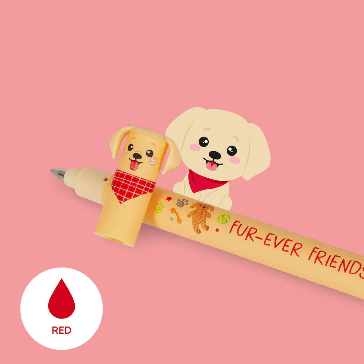 LEGAMI Set of Three Erasable Pens - Fur-ever Friends