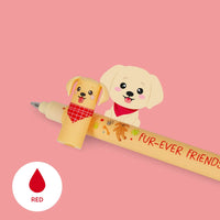 LEGAMI Set of Three Erasable Pens - Fur-ever Friends