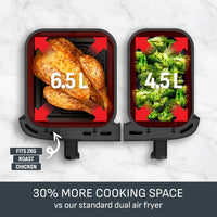 TEFAL 11L Easy Fry Dual XXL Air Fryer | EY942DG1