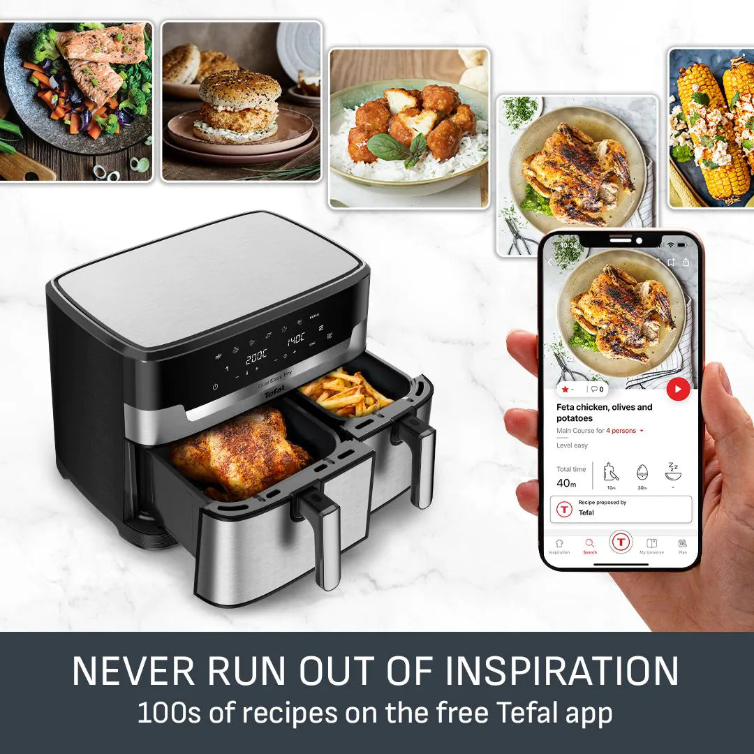 TEFAL 11L Easy Fry Dual XXL Air Fryer | EY942DG1
