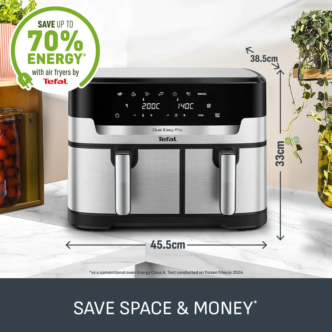 TEFAL 11L Easy Fry Dual XXL Air Fryer | EY942DG1