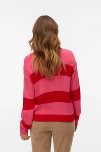 VERO MODA Elf Christmas Jumper - Red/Pink
