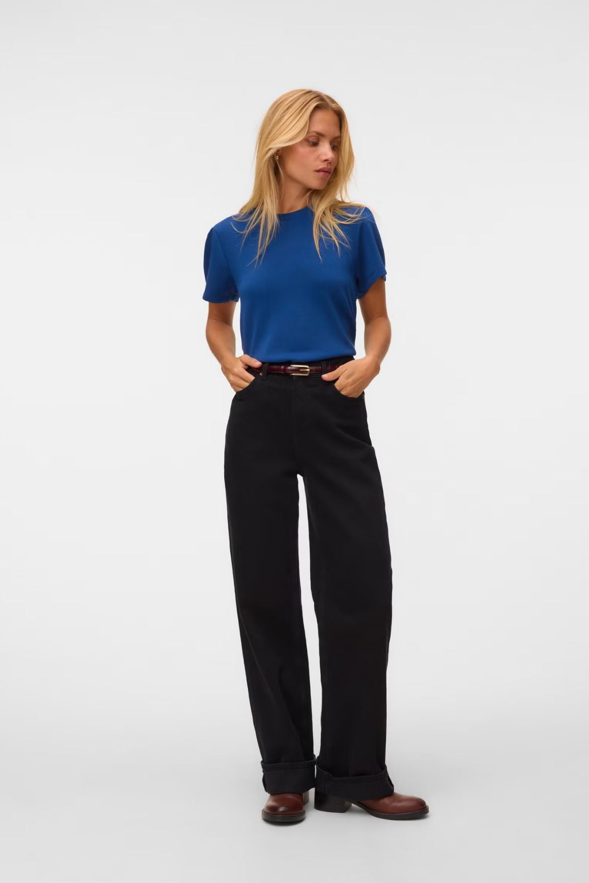 VERO MODA Ella T-Shirt - Navy