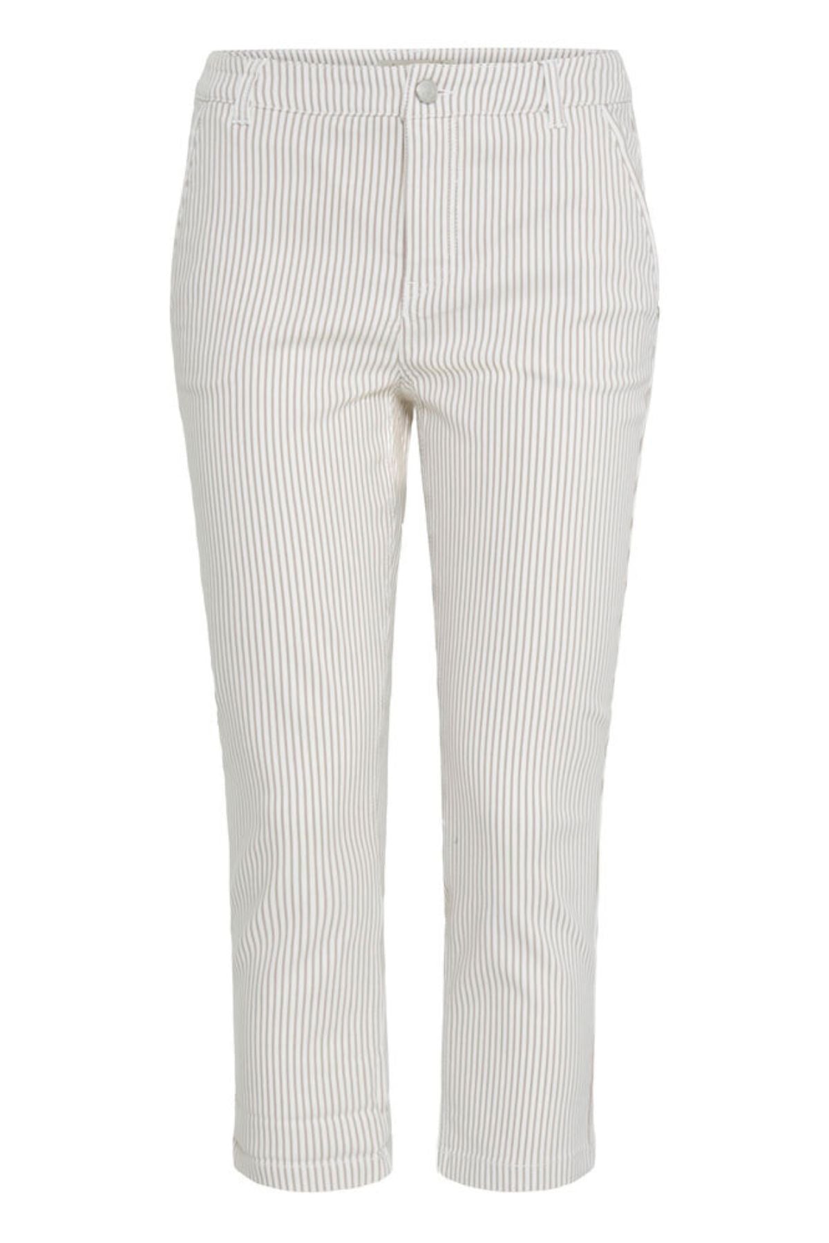 FRANSA Ena Tessa Cropped Striped Pants