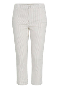 FRANSA Ena Tessa Cropped Striped Pants