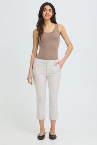 FRANSA Ena Tessa Cropped Striped Pants